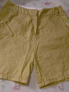 Khaki Casual Women's Shorts