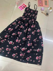 Floral Print Smocked Sundress