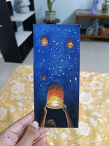 Lights Theme Hand painted Postcards