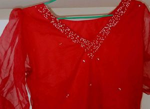 Red Colour Kurta