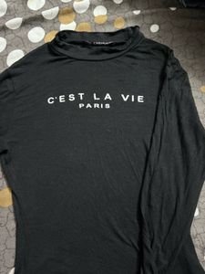 Shein Black Long Sleeve Top