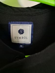 Symbol Men’s Medium Mandarin Collar Polo Tshirt