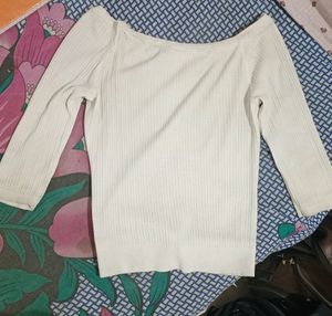 Down Shoulder Top