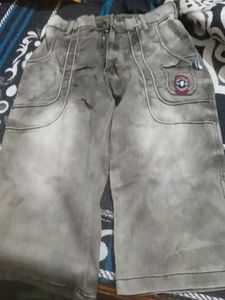 Boys' Gray Wash Cargo Shorts
