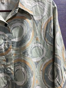 Patterned Button-Down Shirt