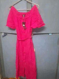 Brand New Fusia Pink Dress Full Length