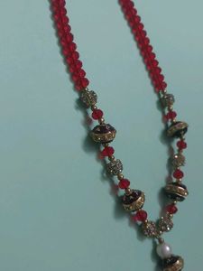 Red Beaded Necklace