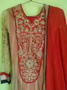 Heavy Anarkali set With Dupatta And Pant