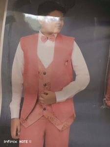 New 7-9 Yrs Royal Pink Suit Blazer For Boys
