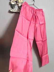 Pretty Pink Embroidered Kurta With Pants