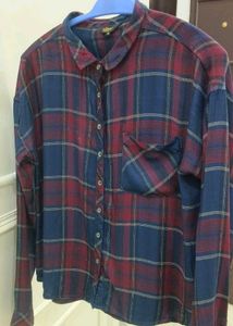 Blue Plaid Shirt