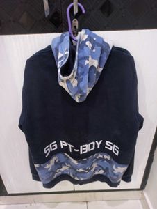 Blue Camo Hoodie