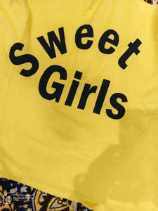 Yellow &#34;Sweet Girls&#34; Top