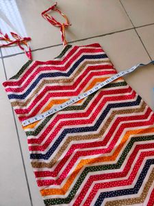 Colorful Chevron Sundress/ Multicolour Kurthi