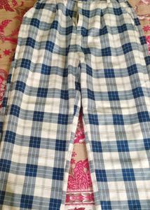 Blue Plaid Trousers
