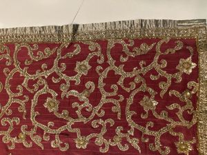 Elegant Red &amp; Gold Saree