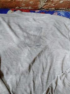 Cotton Grey Tshirt For Men
