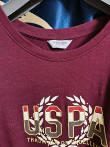 Maroon Us Polo Tshirt