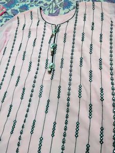 Pink Embroidered Sharara Kameez