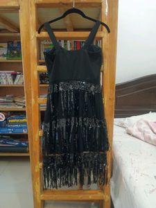 Sequin Fringe Party Dress