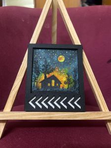 Set of 6 Small Canvas Framed Painting