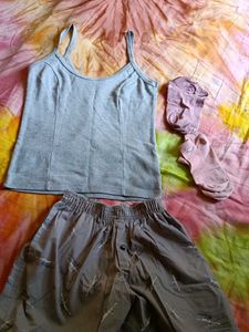 Combo Of One Camisole and Short With Socks