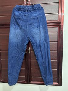 Slouchy Fit Blue Denim Jeans