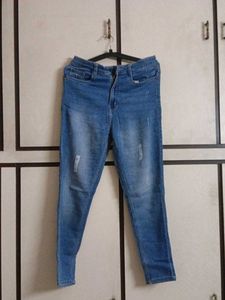 Distressed Denim Jeans