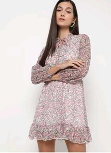 Floral Print Mini Dress