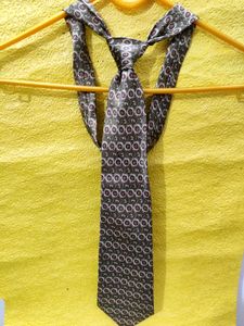 Vintage Patterned Silk Tie, Brand New ⭐