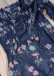 Floral Print Button-Down Shirt