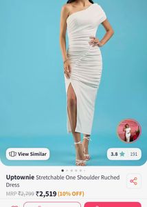 Uptownie One Shoulder Ruched Dress