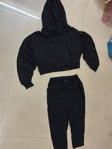 Black Hoodie &amp; Sweatpants Set