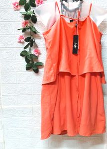 🎁Buy Two Get One Item Free🎁Orange Cami Dress