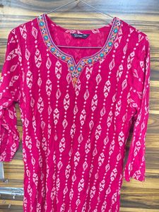 Beautiful Pink Kurta Set With Duppata 🩷