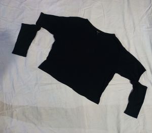 Roadster Women's Korean Black Crop Top