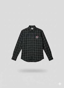Checkered Black Flannel Shirt