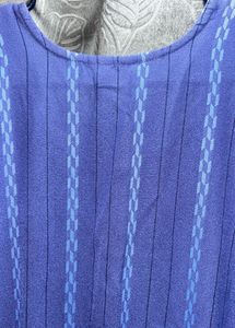 Blue Striped Kaftan Dress