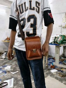 Leather Unisex Crossbody Bag