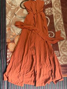 Rust Colored Jumpsuit made in Thailand Mika brand