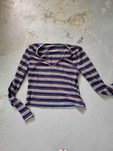 Striped Long Sleeve Top