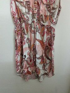 High Low Beautiful Floral Print Dress
