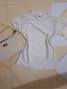 ❤️sale White Medium Neck  Top ♡ Teenagers, Womens,