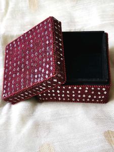 Cute Wooden Mirror Embellished Jwellery/Gift Box