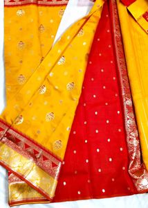 Premium Quality Ikat Saree With Blouse Piece
