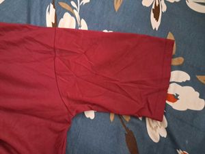 Maroon Oversized Crop Tshirt(XS-L)