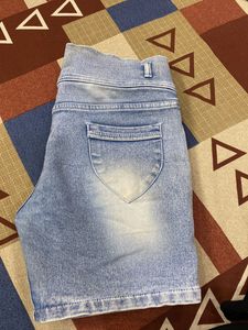 Distressed Denim Shorts