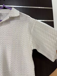 White Patterned Shirt