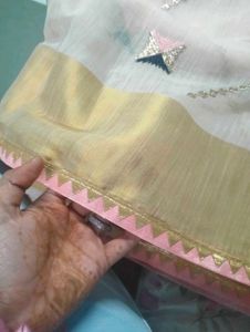 Cream Colour Saree