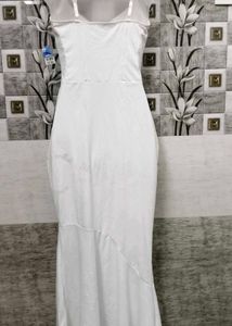 White  corset Bodycon Midi Dress